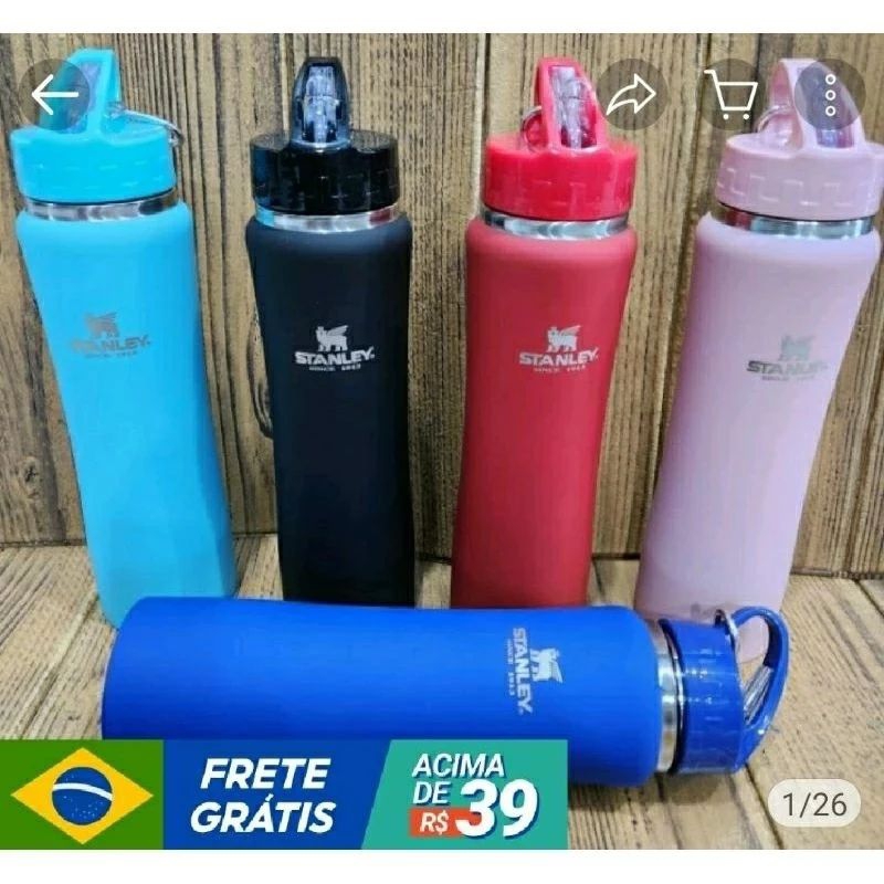 garrafa térmica de 750ml para academia | Shopee Brasil