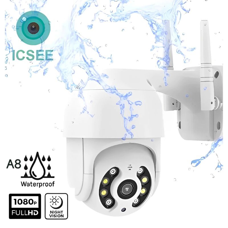Câmera de Segurança IP Sem Fio Externa IP66 à Prova d'água HD Visão ...