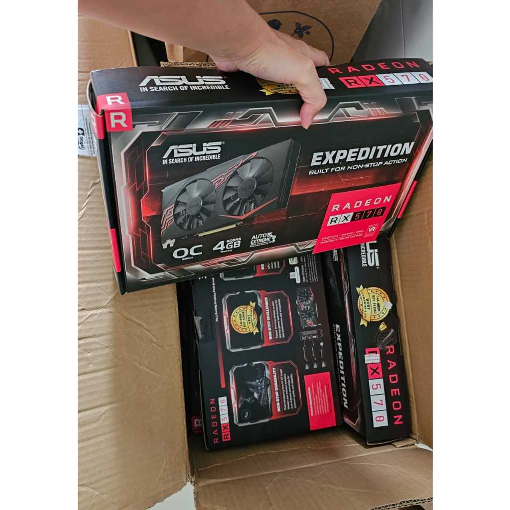 Placa De Vídeo Usada - Asus Radeon Expedition RX 570 OC 4GB EX-RX570-O4G GDDR5