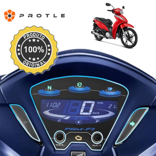 Protetor Painel Honda Biz 125 2018 a 2024 Película TPU Anti Risco Proteção Protetora Velocimetro Brilho Original Protle