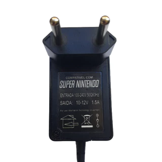Fonte Compatível Com Super Nintendo Snes Bivolt Automática