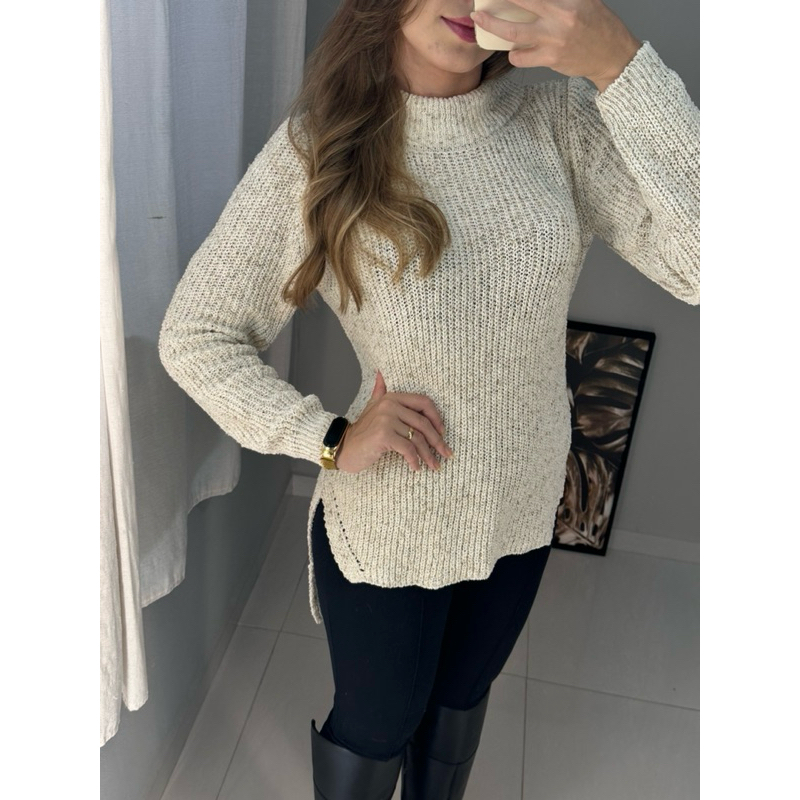 Blusa Vest Legging Fio Twid Recorte Lateral Inverno | Shopee Brasil