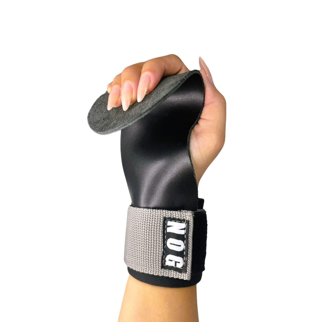 Luva Hand Grip CrossFit NOG treinos 3 furos couro legitimo cross ...