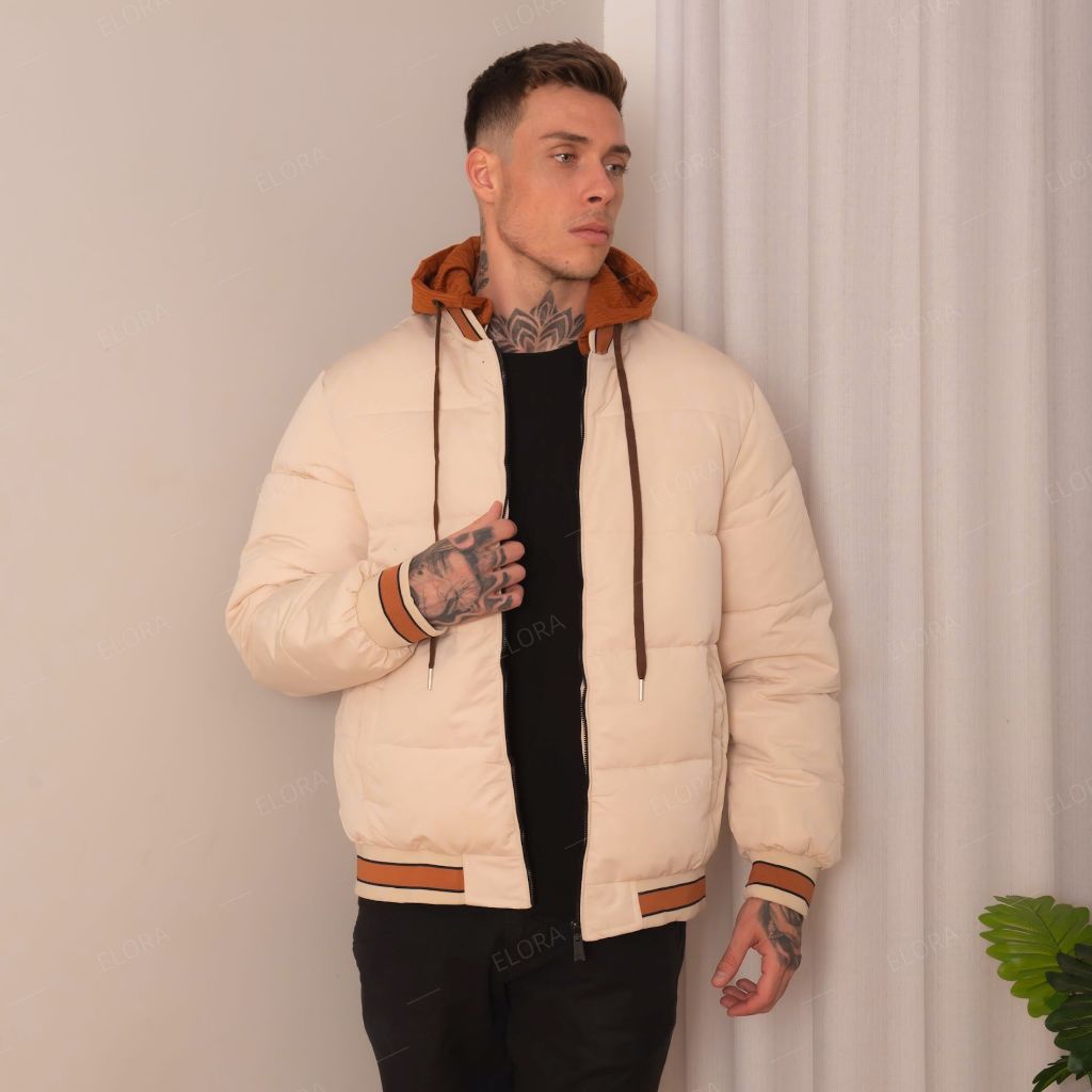 bobojaco jaqueta masculino moda com capuz novo jovem continue quente aquecido corta vento