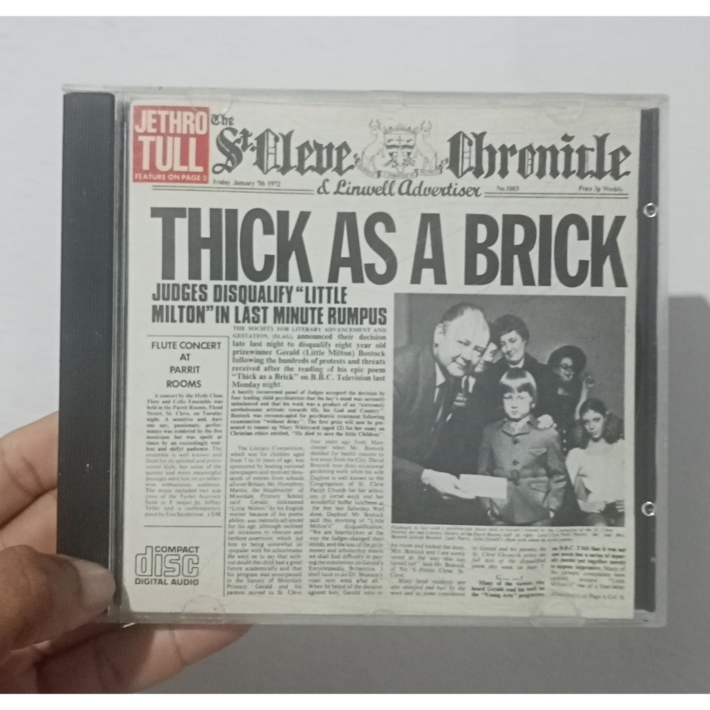 Cd Jethro Tull - Thick As A Brick (rock/1972) | Shopee Brasil