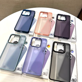 Capa case SPACE Acrílico Fosca Anti Impacto Para Xiaomi Redmi Mi 13/13Pro/13C capinha de celular space com borda galvanizada