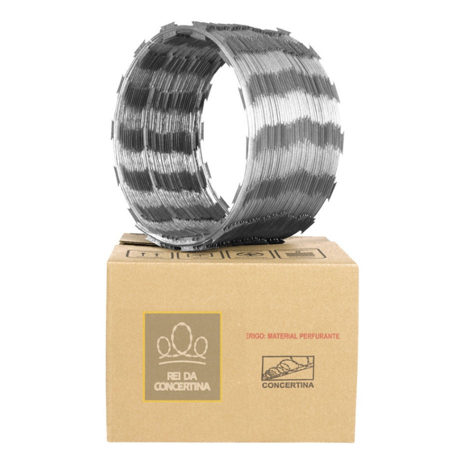 Cerca Concertina Simples 12 metros Galvanizada 45cm | PROMOÇÃO