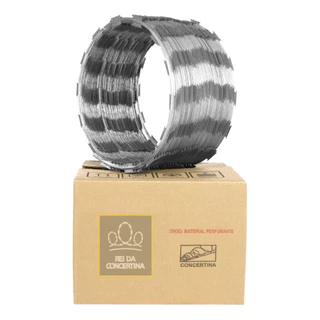 Cerca Concertina Simples 12 metros Galvanizada 45cm | PROMOÇÃO
