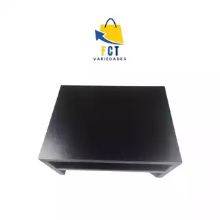 Suporte base preto 100%MDF para monitor notebook tv game home office mesa elevado duplo