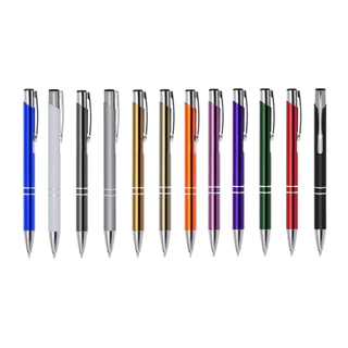 kit 100 Canetas Metal Personalizada a Laser
