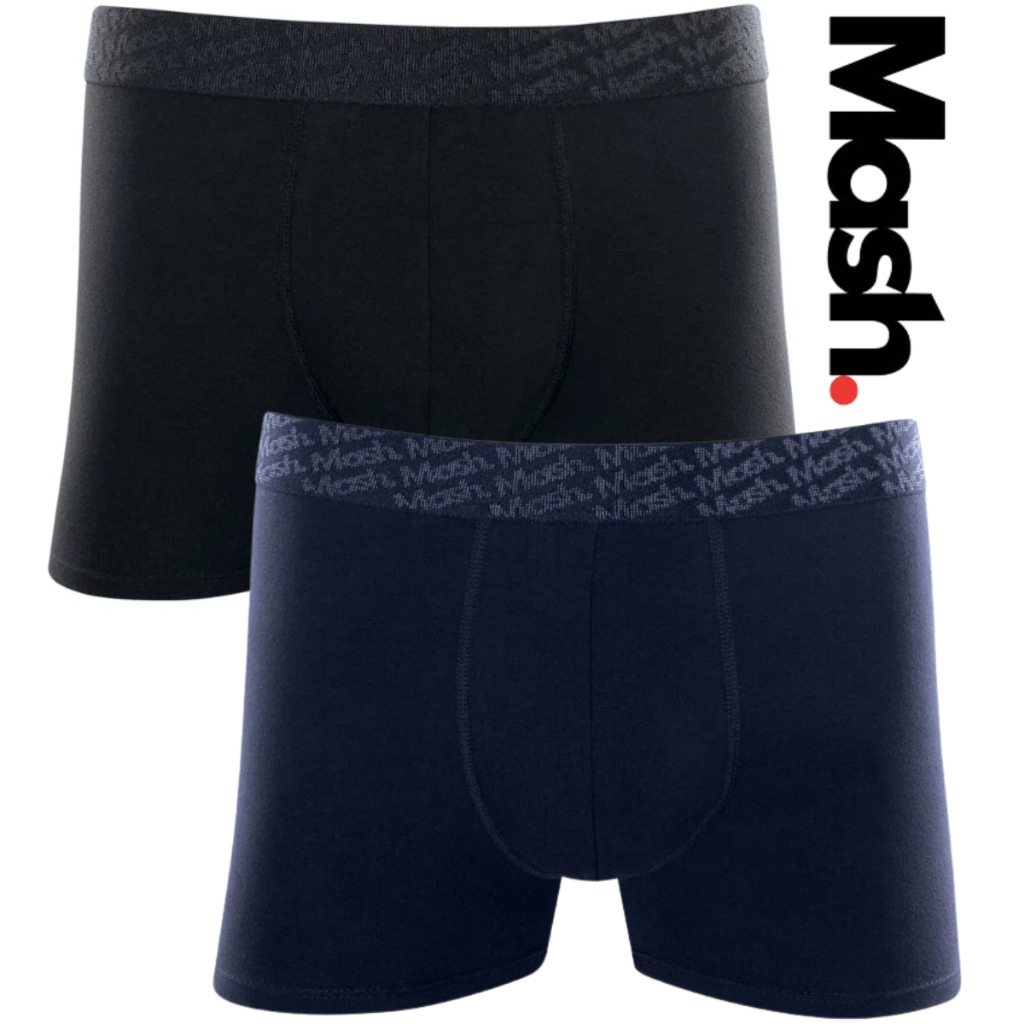 Kit 2X Cueca Boxer Box Adulto Cotton Mash | Shopee Brasil