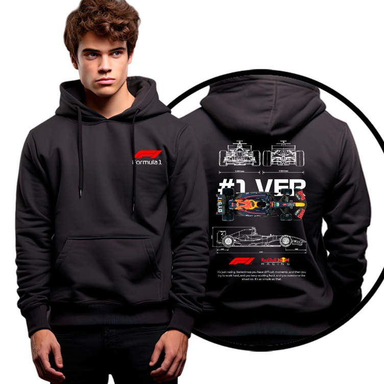 Moletom Casaco De Frio Carro Corrida Luxo F1 Max Verstappen Promoção