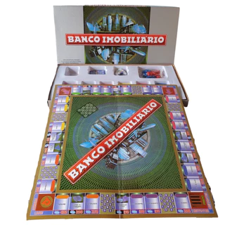 Jogo Clássico Tipo Banco Imobiliário Tabuleiro 2 a 6 Jogadores