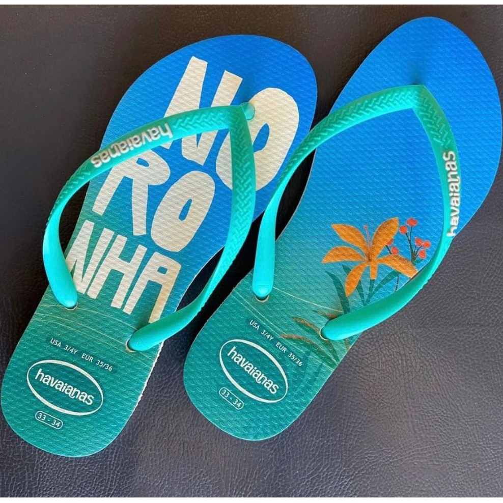 Chinelo Havaianas Slim Noronha lançamento original 2023 ! | Shopee Brasil