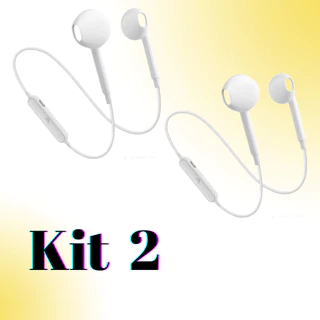 Kit 2 Fone de Ouvido Bluetooth para Todos os Celulares - KA-S6