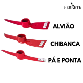 Picareta sem cabo (alvião, chibanca e pá e ponta)