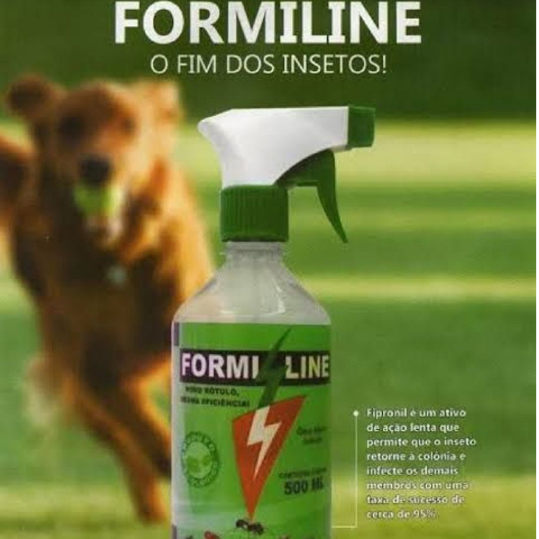 Formiline Spray 500ml Cupins Formigas Baratas Pulgas Carrapatos Aranhas ...