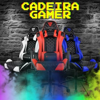Cadeira Gamer Com Apoio De Braço Giratória Design Moderno Resistente