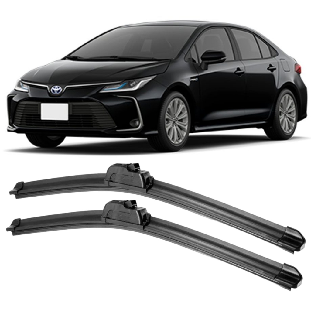 Par de Palhetas Limpa Para Brisa Toyota Corolla 2015 2016 2017 2018 ...