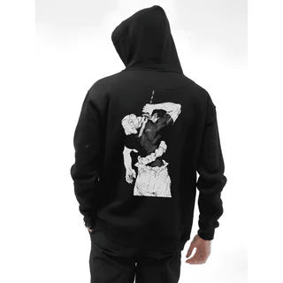 Moletom Masculin Blusa Feminina Fushiguro Toji Anime Jujutsu Kaisen Estampado Costa Flanelada Com Capuz