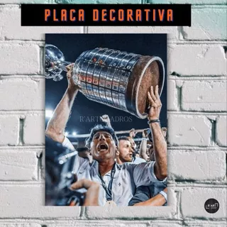 PLACA DECORATIVA - RENATO GAÚCHO, GRÊMIO, MDF COM DUPLA FACE