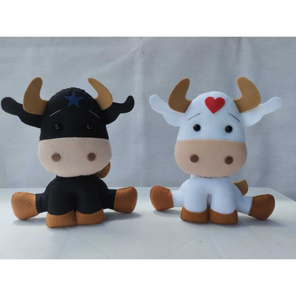 Boneco Boi Caprichoso e Garantido Parintins Feltro