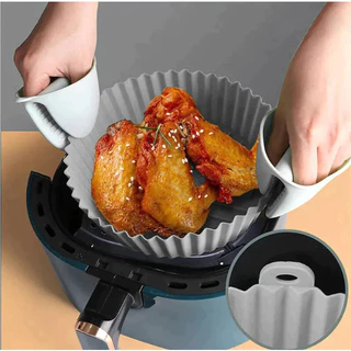 KIT Forma De Silicone Para Air Fryer Forno Microondas Fritadeira Assadeira – Reforçado 95g Melhor Qualidade
