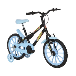Bicicleta Infantil Vellares BY COLLI Aro16 Super Boy Bike Preto/azul