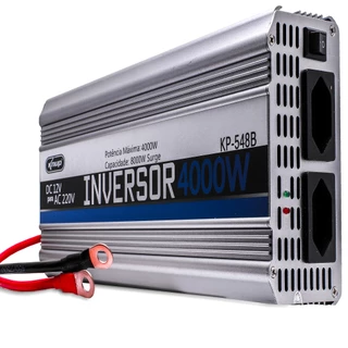 Inversor De Tensão Veicular Emergência 4000W DC 12V Para AC 220V Alimentação AC Pc Tablet Smartphone Tv Câmeras