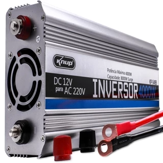 Inversor Tensão Veicular 4000W DC 12V Para AC 220V Capacidade 8000W Emergência Alimentação AC