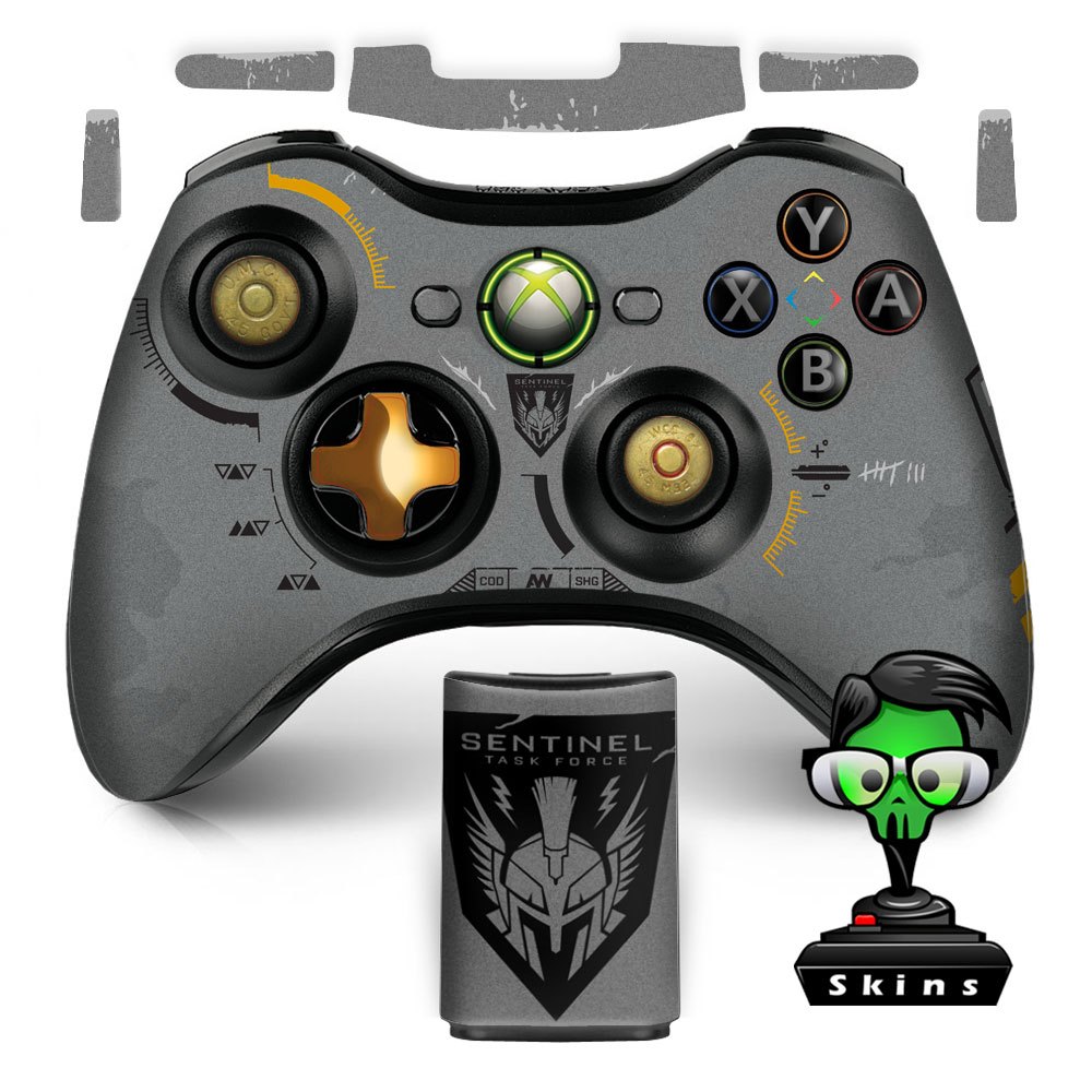 Adesivo de customização fosco p/ controle xbox360 xbox one / cinza COD