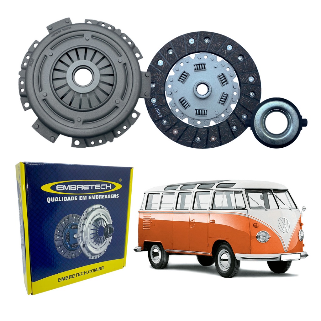 Kit Embreagem Fusca - Kombi - Variant 1500/1600 (até 1973) Com Anel ...