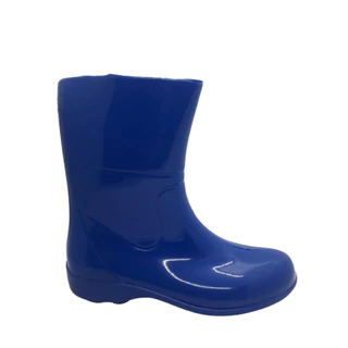 GALOCHA FEMININA CANO MÉDIO RCA PAT AZUL LIMPEZA CHUVA IMPERMEAVEL