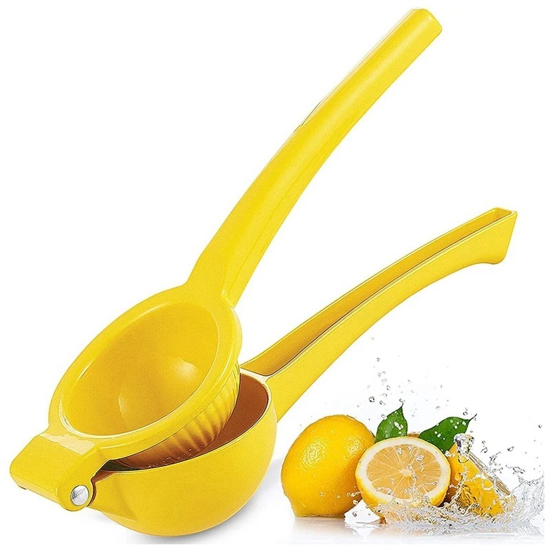 Espremedor Manual de Limão em Alumínio 22 cm Amarelo