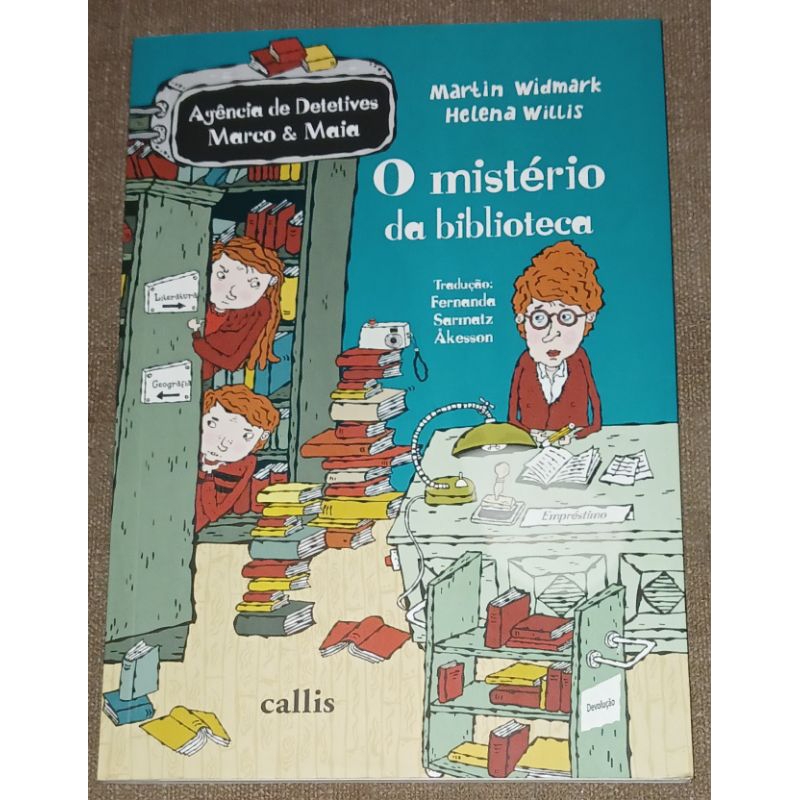 livro o mistério da biblioteca Martin Widmark ref 1769 | Shopee Brasil