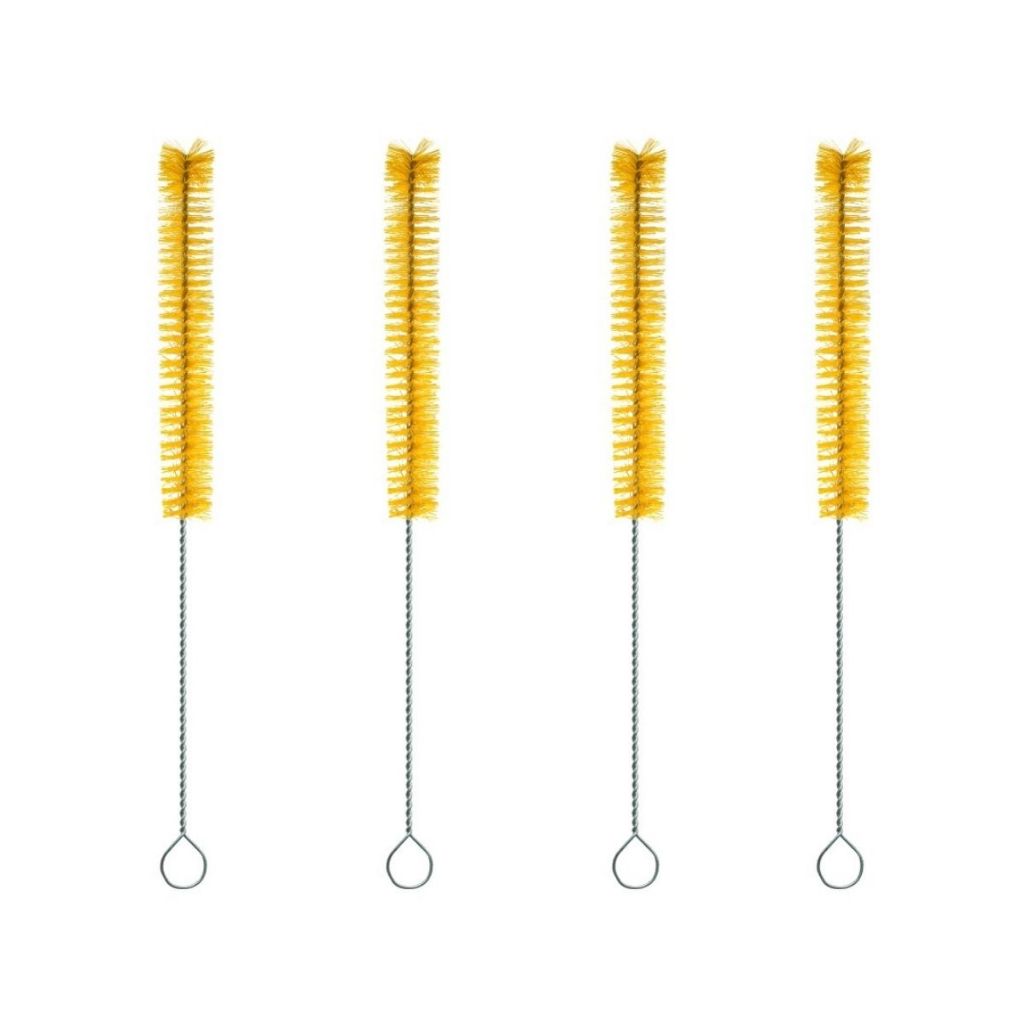 Kit 4 Escova P/ Lavar Garrafas Cerveja Mamadeira Nylon 28 Cm