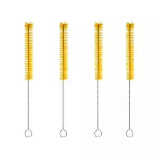 Kit 4 Escova P/ Lavar Garrafas Cerveja Mamadeira Nylon 28 Cm