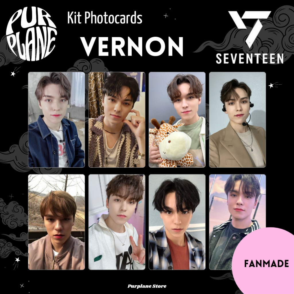 Vernon Selca Photocards Seventeen Kpop Fanmade | Shopee Brasil