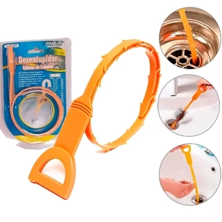 Desentupidor Prático Pegador De Cabelos Para Pias Box Ralos Banheiros Cozinha Lavanderia TOP em Oferta na Shopee
