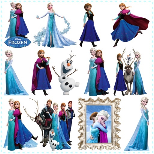 Frozen - 10 Displays De Festa De 20cm Totens