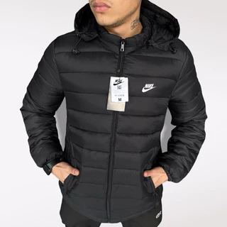 Bobojaco Leve Masculino Jaqueta Preta Impermeável com Capuz Removível para Inverno