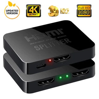 Divisor Duplicador Hdmi Splitter 1x2 Full Hd 4K Exiba em 2 telas simultâneas