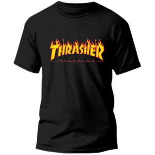 Camiseta Skateboard thrasher magazine 100% Algodão Promoção