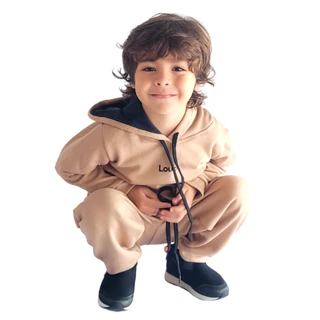 Conjunto Infantil de Frio Blusa Capuz Calça Menino Menina