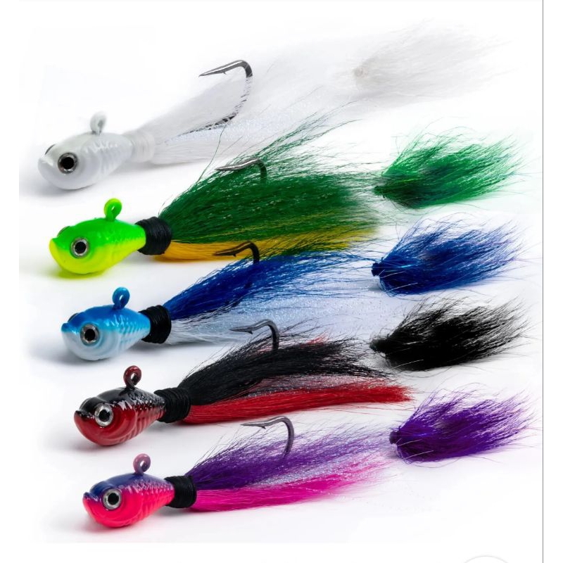 Isca artificial 1 pcs jig 7 g com cauda alongada pesca