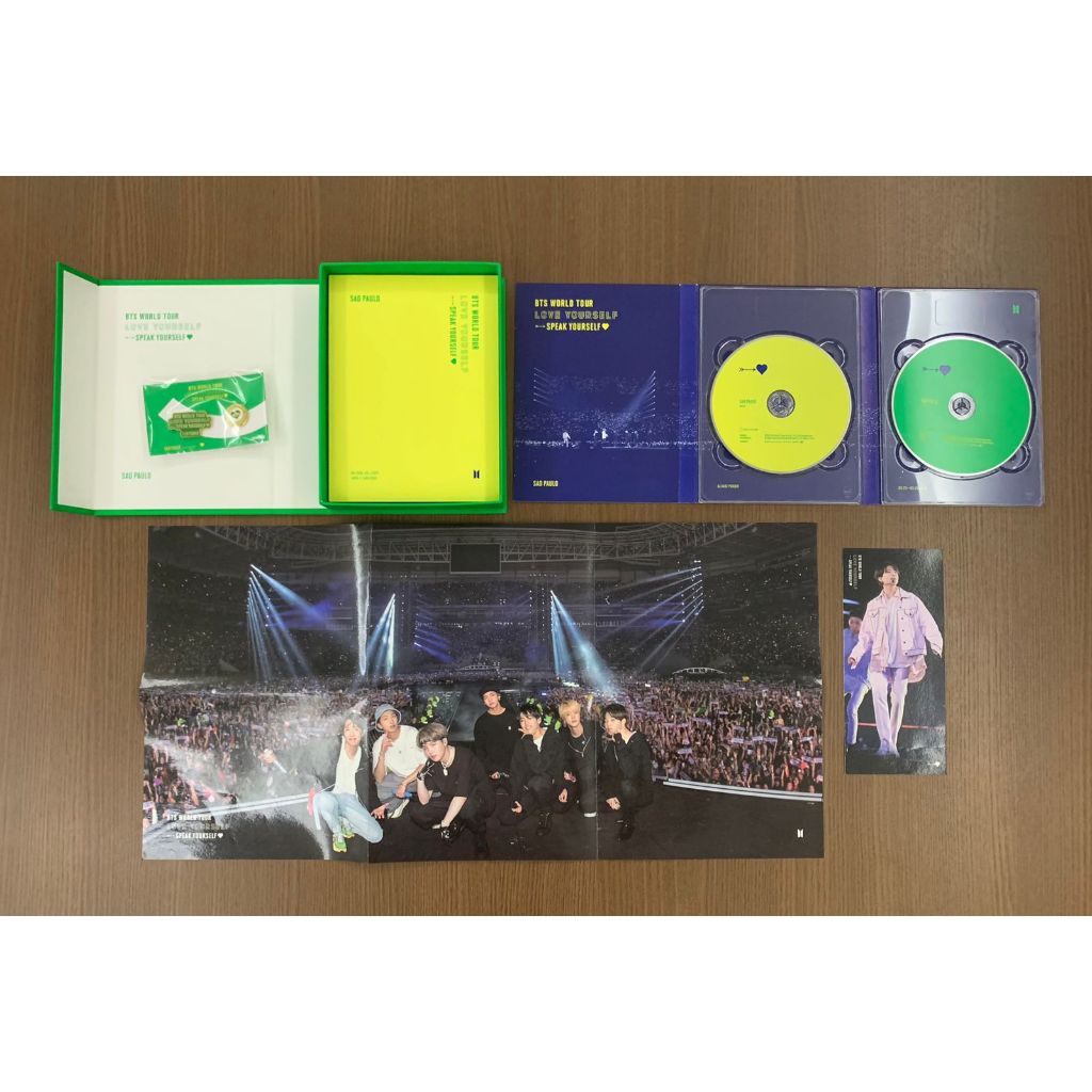 BTS DVD World Tour Love Yourself São Paulo Brasil Original + Pin