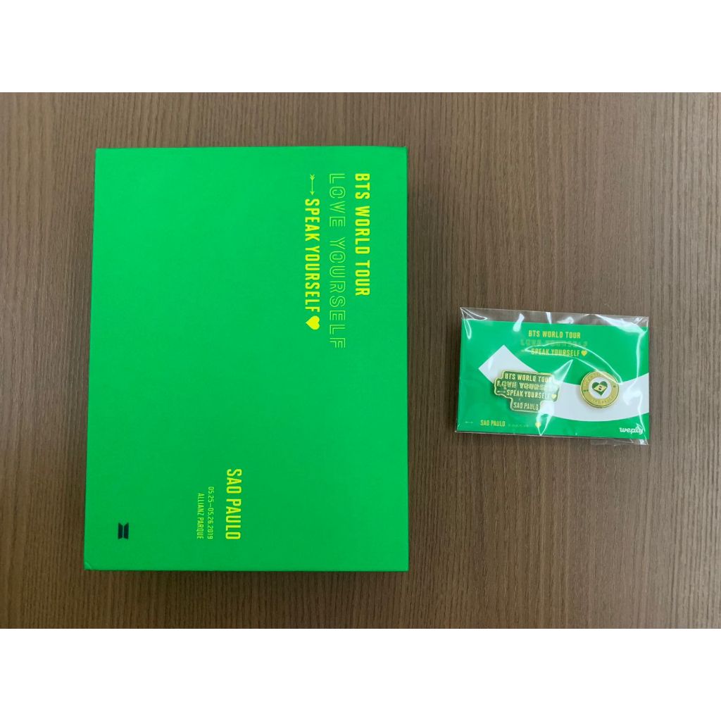 BTS DVD World Tour Love Yourself São Paulo Brasil Original + Pin