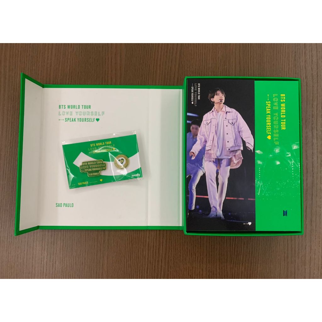 BTS DVD World Tour Love Yourself São Paulo Brasil Original + Pin