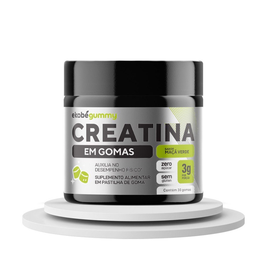 Creatina Gummy Sabor Maça Verde Sem Açúcar Marca Ekobé