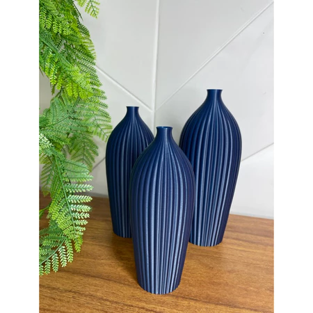Kit 3 Vasos Decorativos para mesas de jantar aparadores